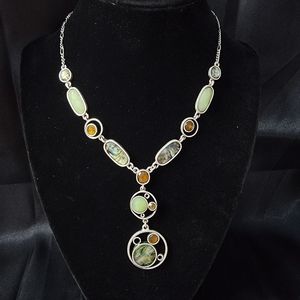 Xiomara Castro XC Lariat Necklace Abalone Style